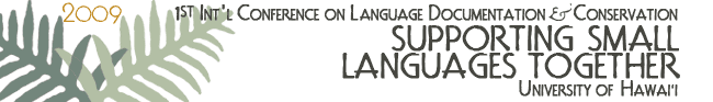 1st International Conference on Language Documentation & Conservation (ICLDC) logo